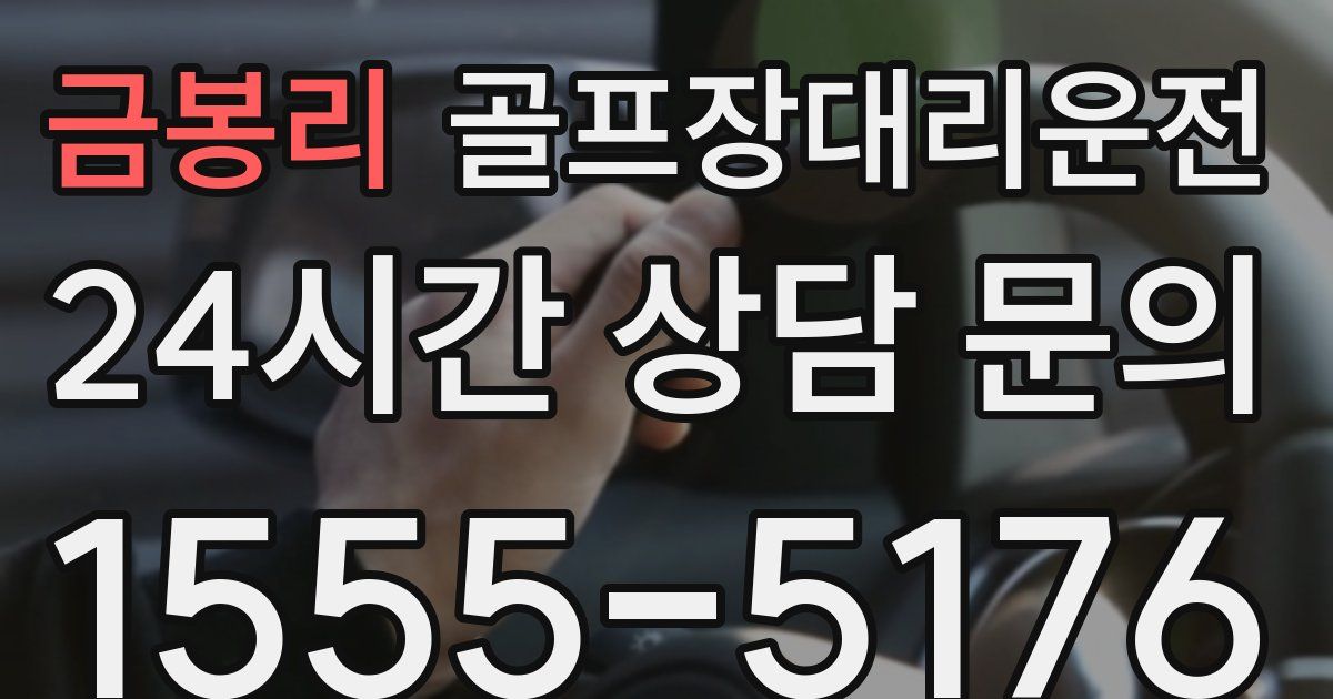 골프장대리운전 서비스