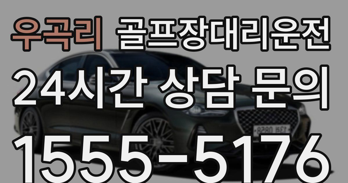 골프장대리운전 서비스