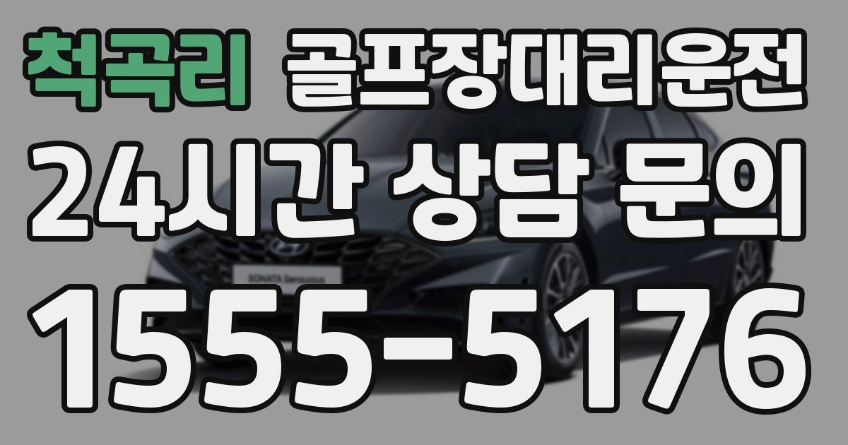 골프장대리운전 서비스