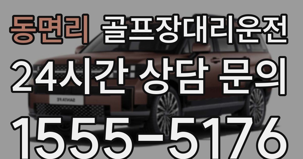 골프장대리운전 서비스