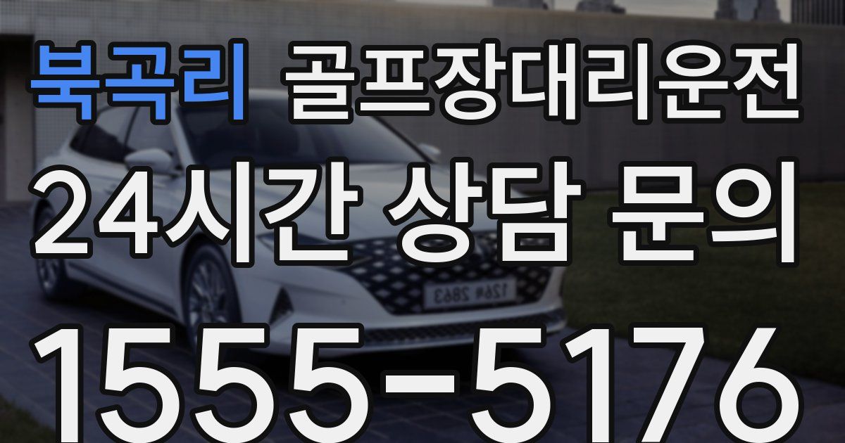 골프장대리운전 서비스