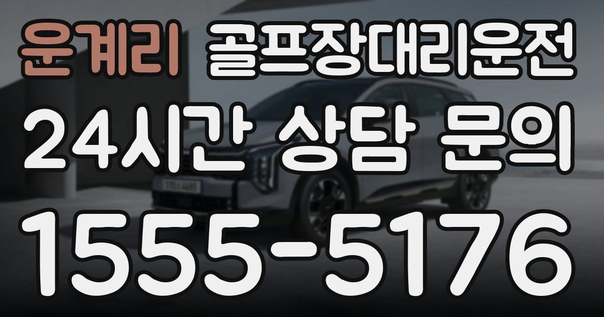 골프장대리운전 서비스