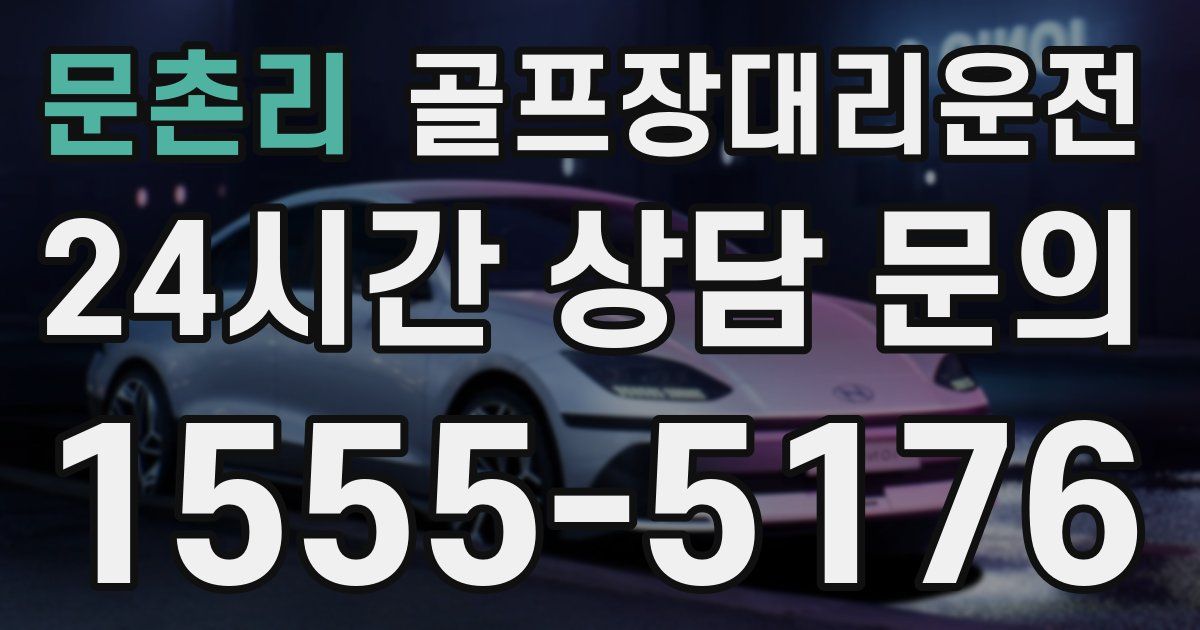 골프장대리운전 서비스