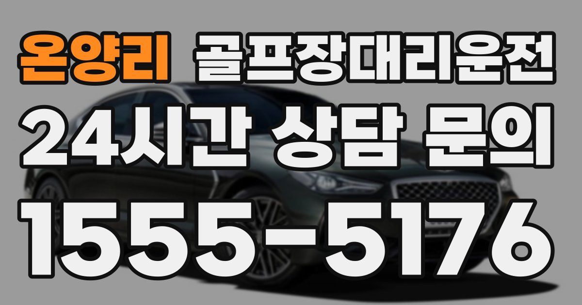 골프장대리운전 서비스