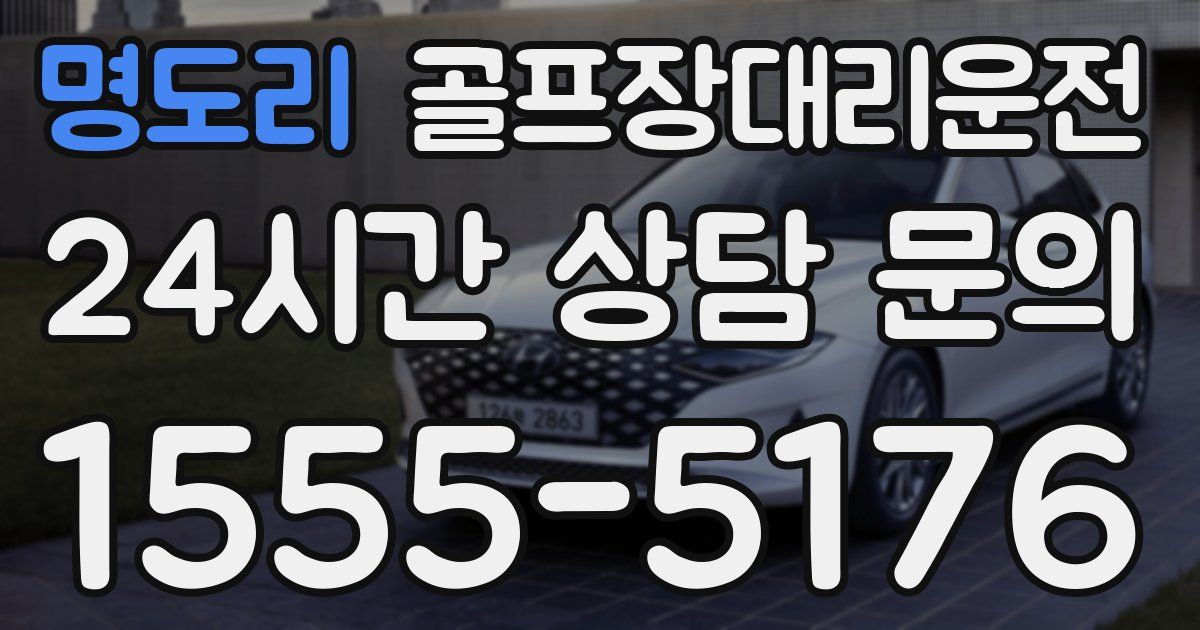 골프장대리운전 서비스