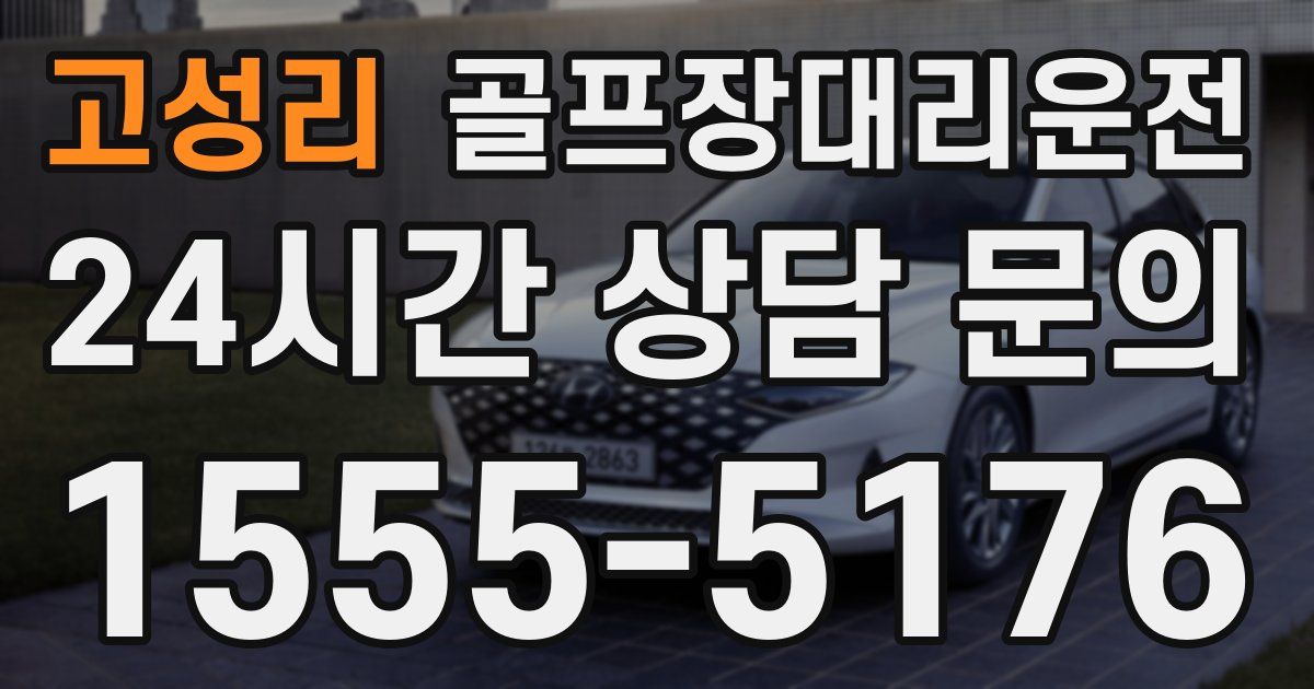 골프장대리운전 서비스