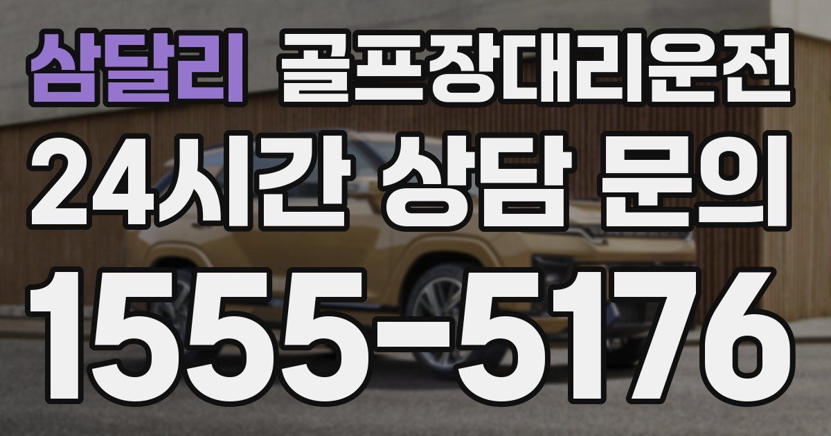 골프장대리운전 서비스
