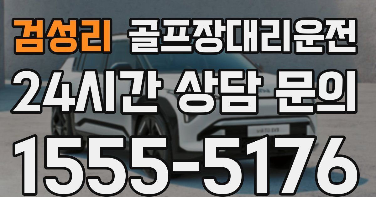 골프장대리운전 서비스