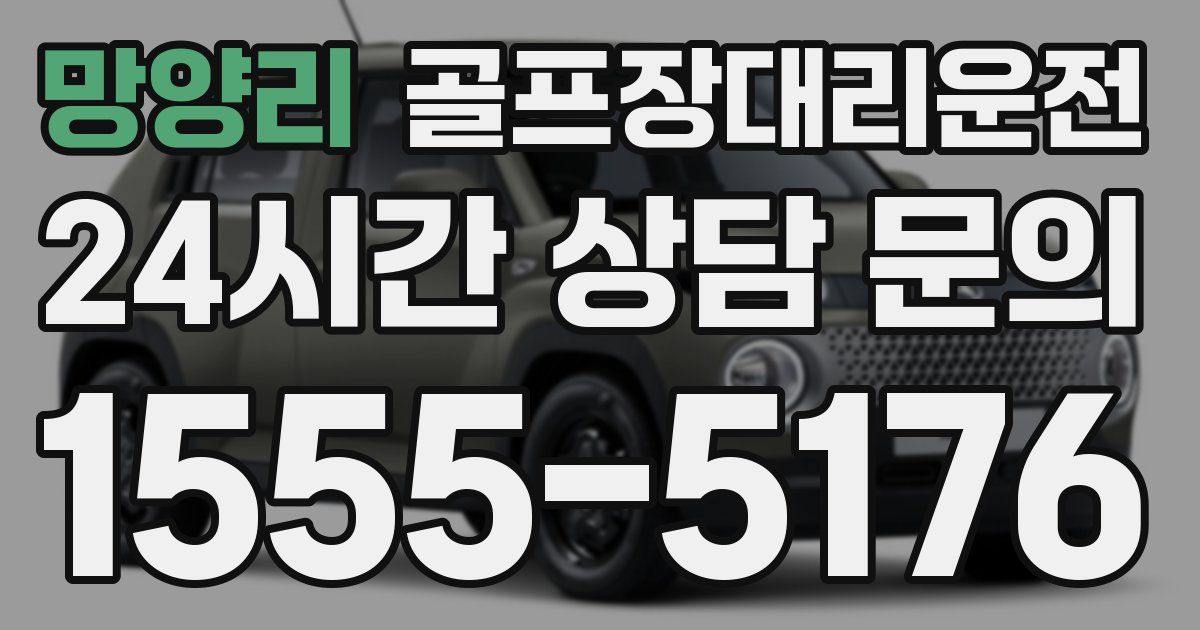 골프장대리운전 서비스