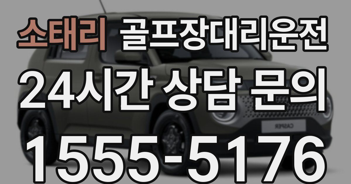 골프장대리운전 서비스