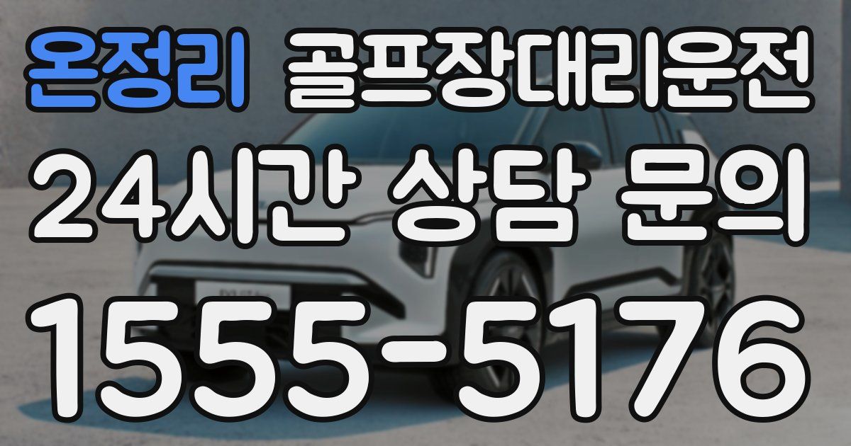 골프장대리운전 서비스