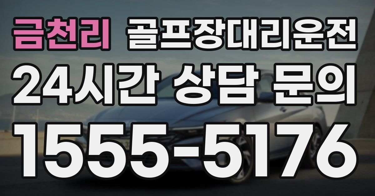 골프장대리운전 서비스