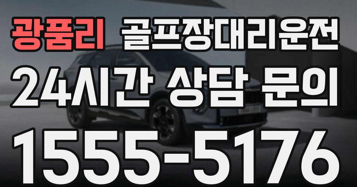 골프장대리운전 서비스