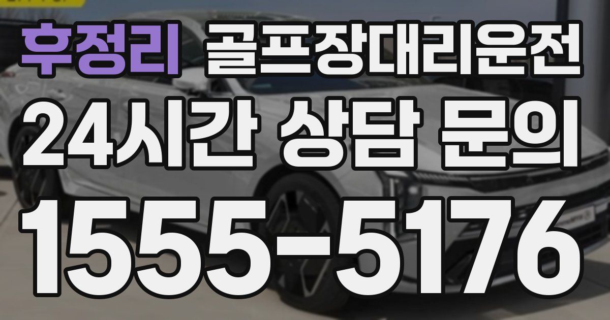 골프장대리운전 서비스