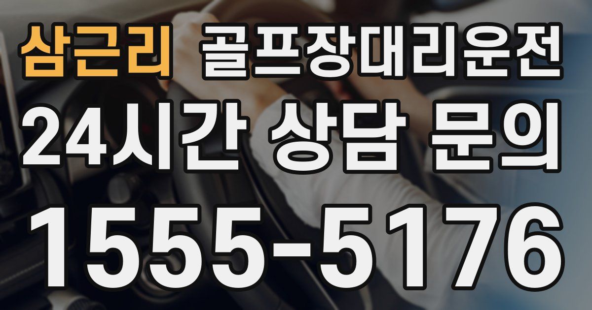 골프장대리운전 서비스