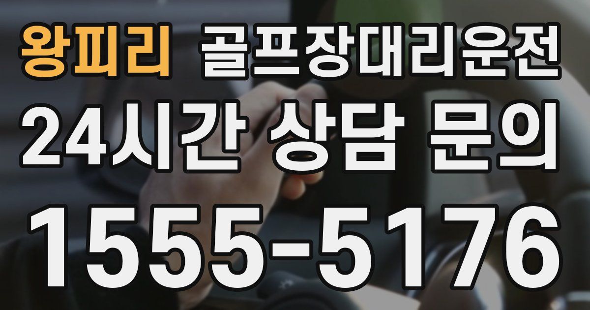 골프장대리운전 서비스