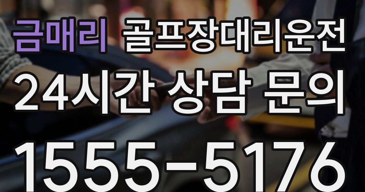 골프장대리운전 서비스