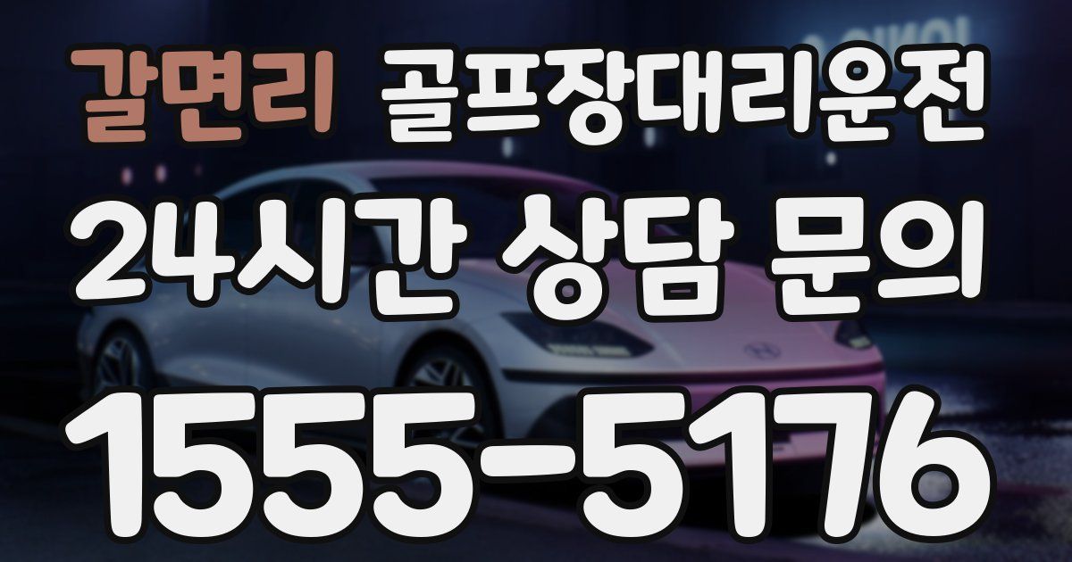 골프장대리운전 서비스