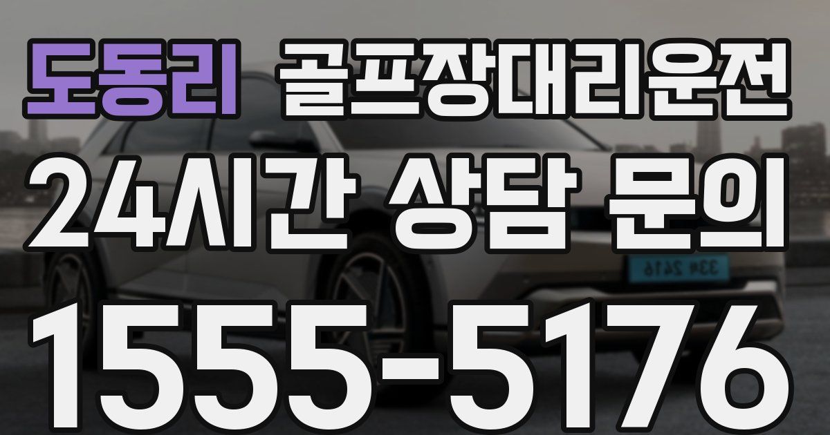 골프장대리운전 서비스