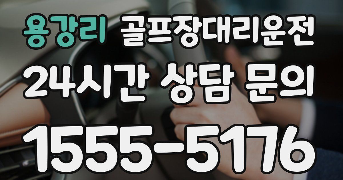골프장대리운전 서비스