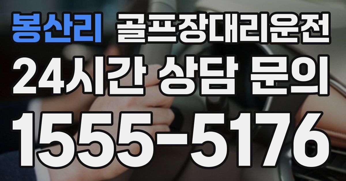 골프장대리운전 서비스