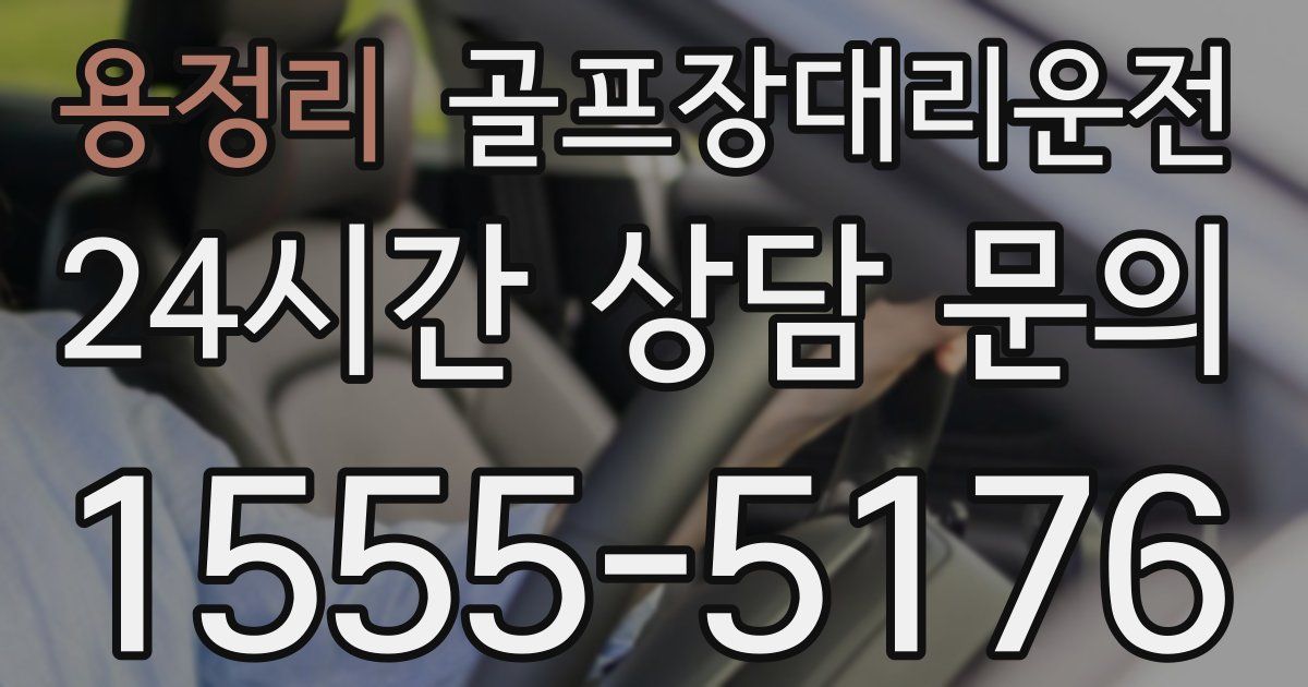 골프장대리운전 서비스