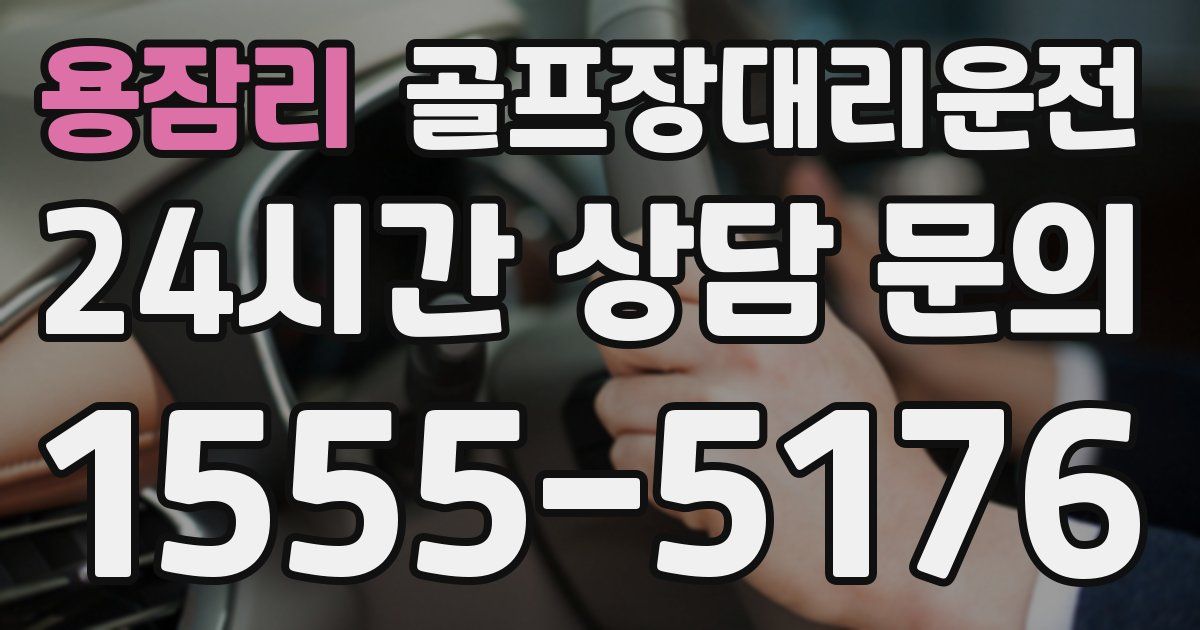 골프장대리운전 서비스