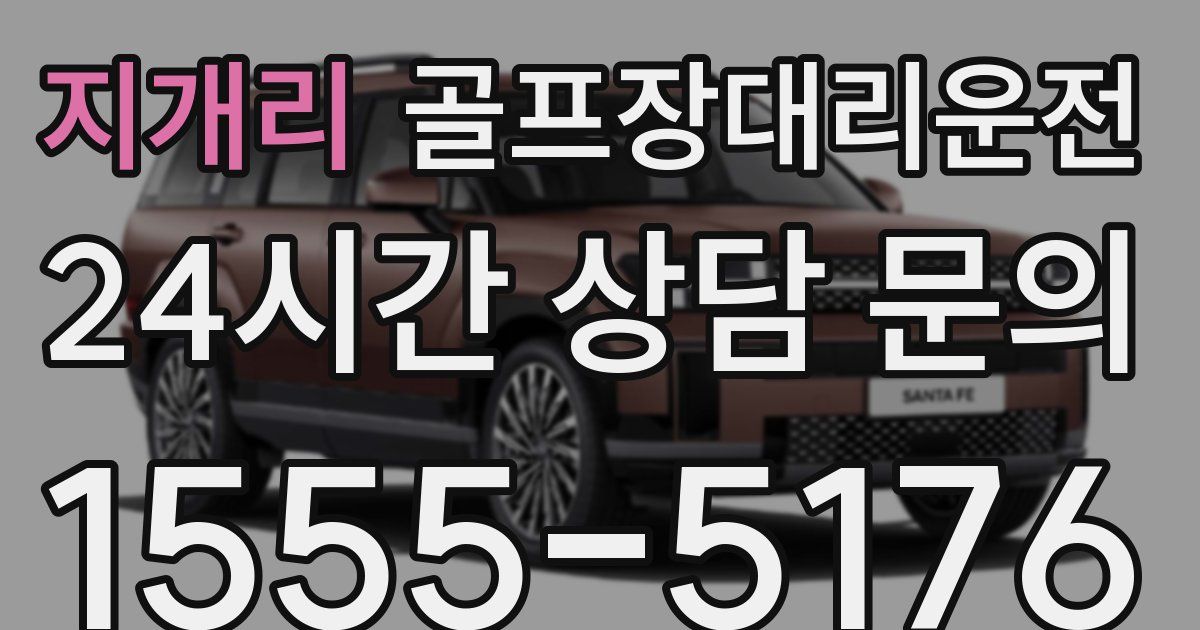 골프장대리운전 서비스