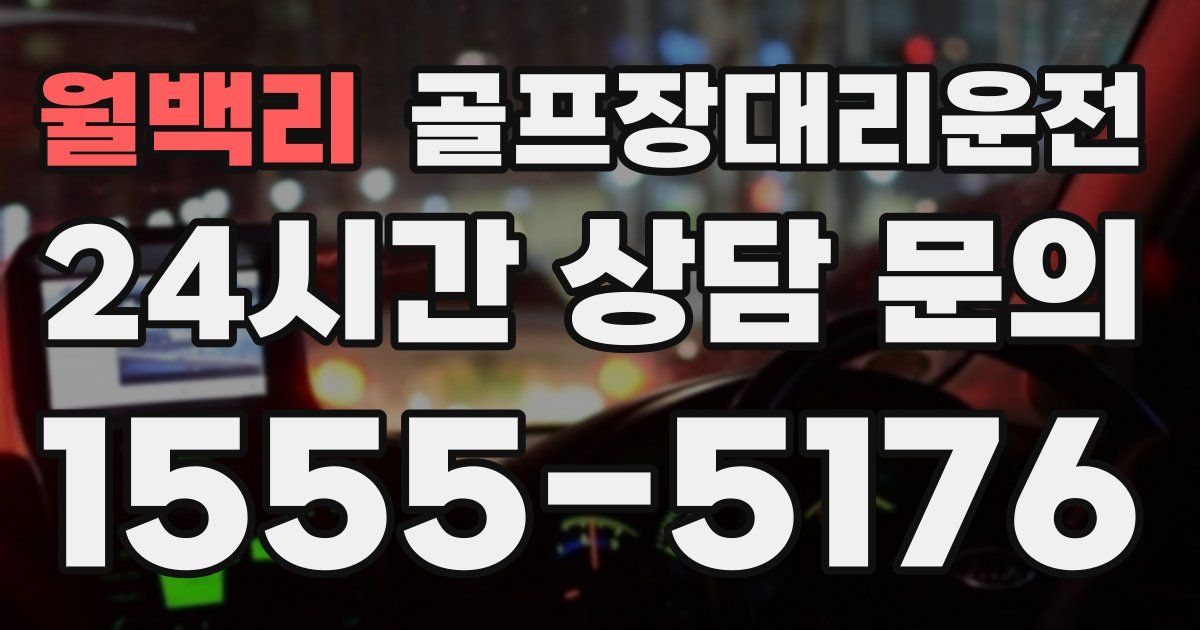 골프장대리운전 서비스