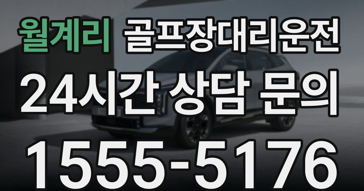 골프장대리운전 서비스