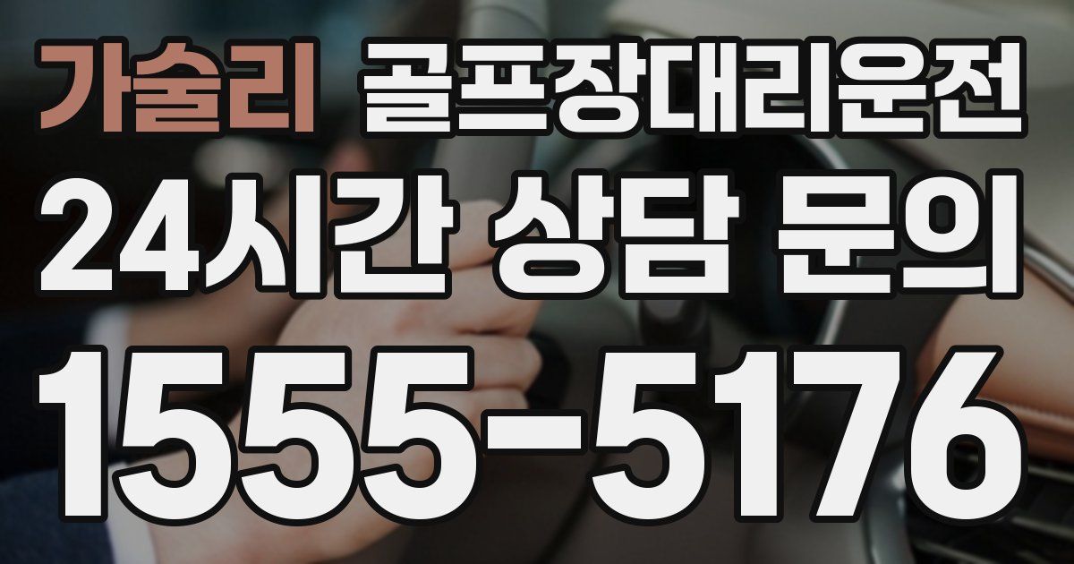골프장대리운전 서비스
