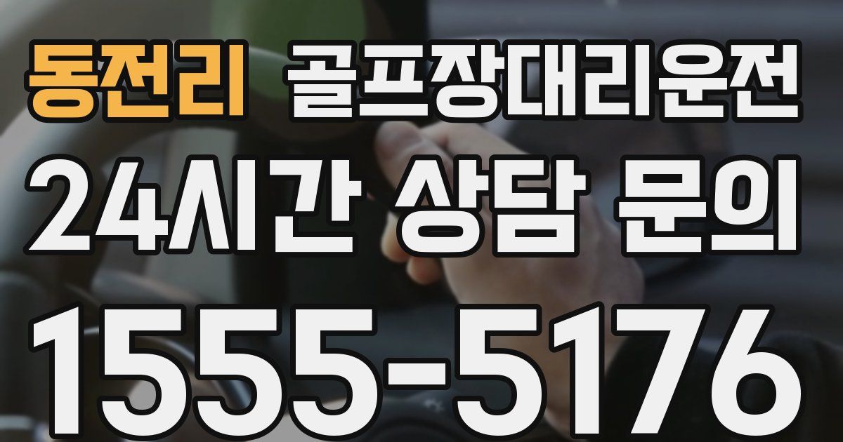 골프장대리운전 서비스
