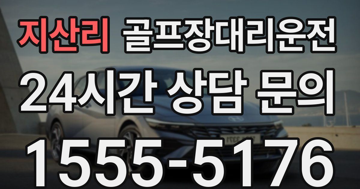 골프장대리운전 서비스