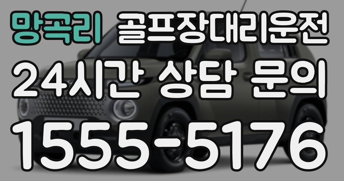 골프장대리운전 서비스