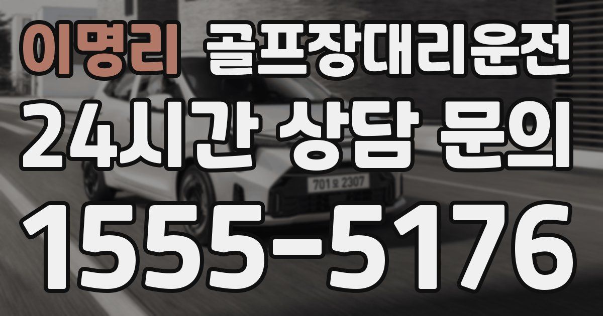 골프장대리운전 서비스