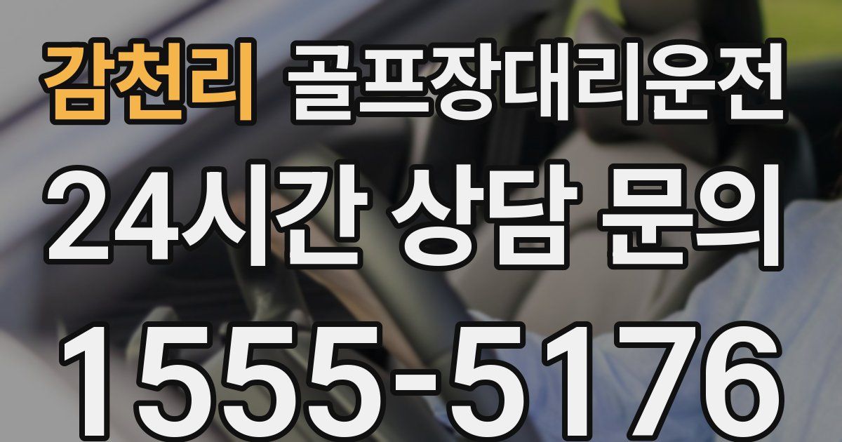골프장대리운전 서비스
