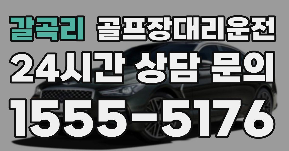 골프장대리운전 서비스