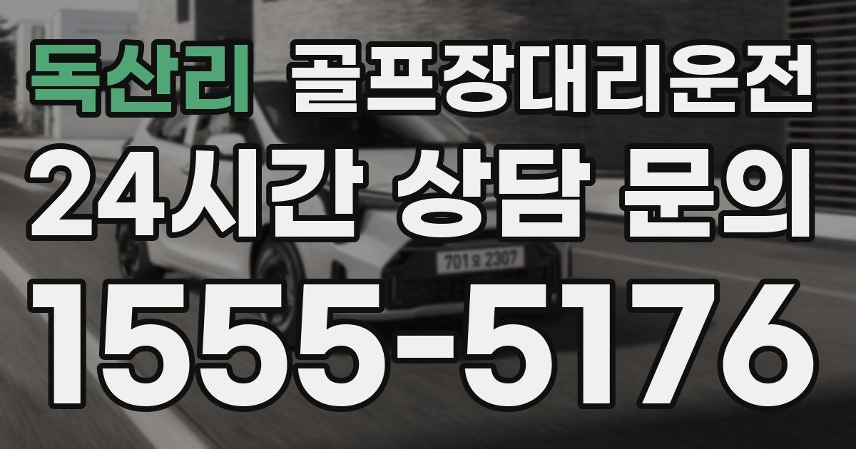골프장대리운전 서비스