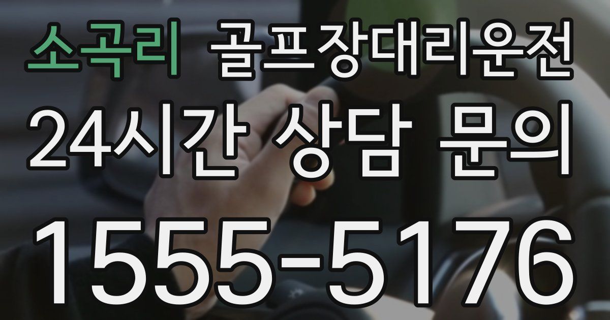 골프장대리운전 서비스