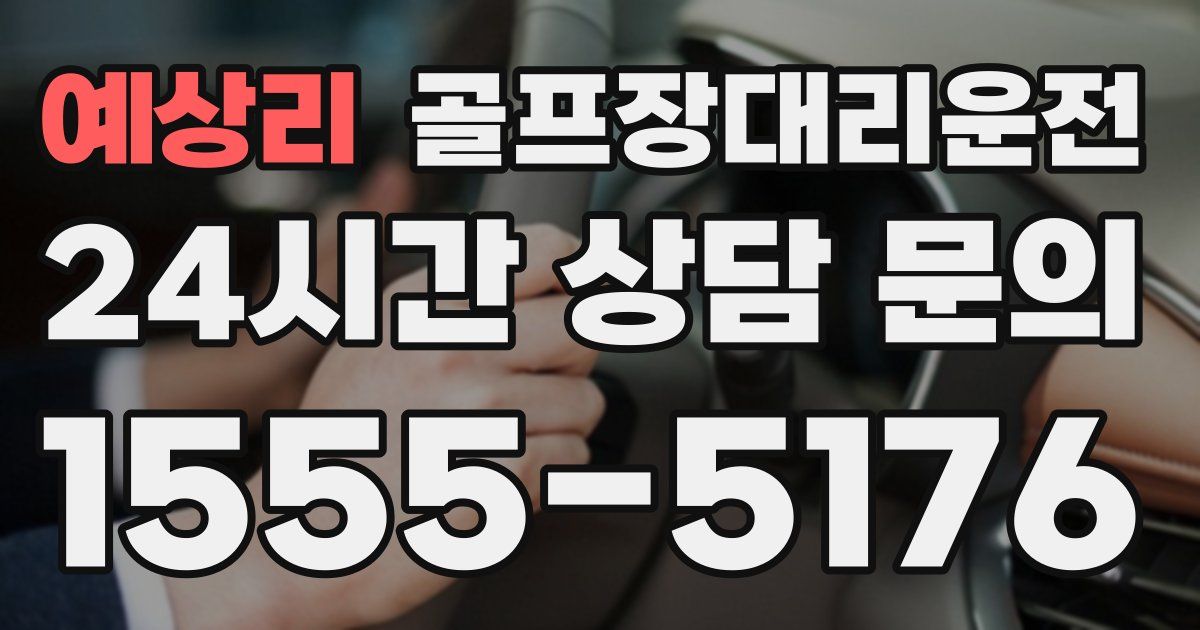 골프장대리운전 서비스