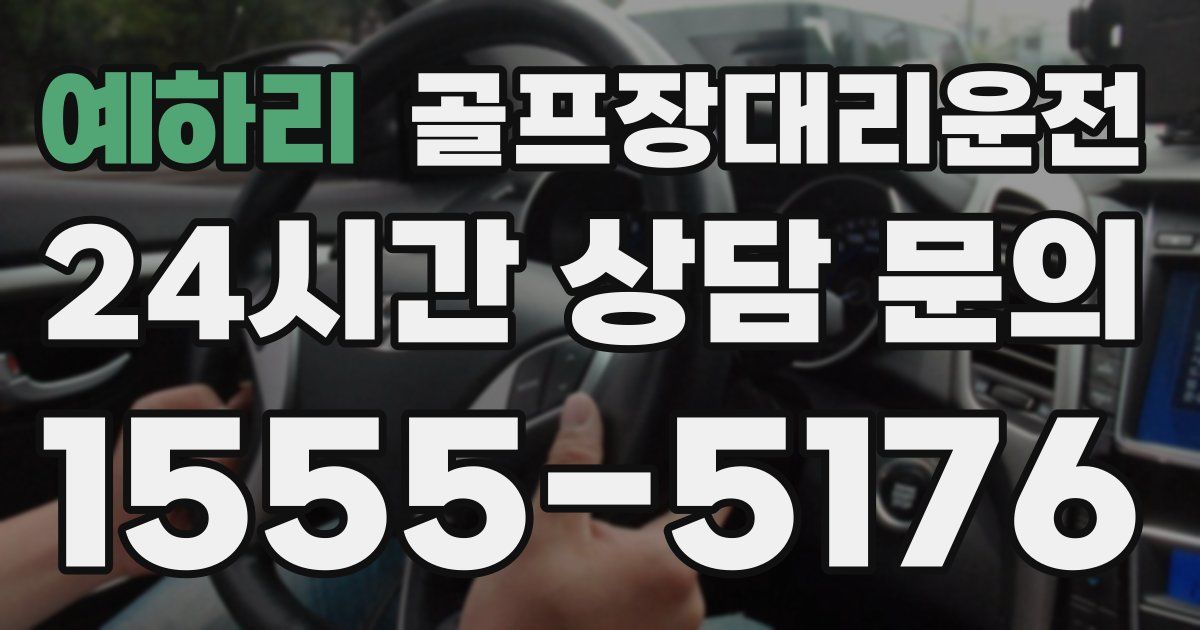 골프장대리운전 서비스