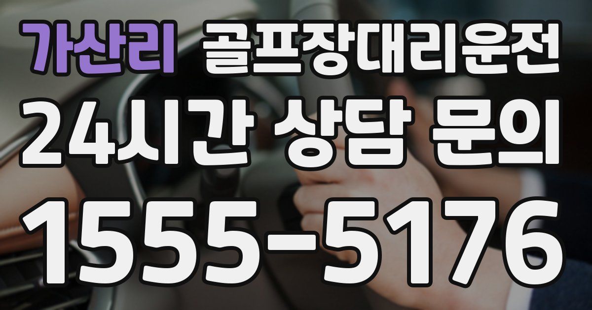 골프장대리운전 서비스