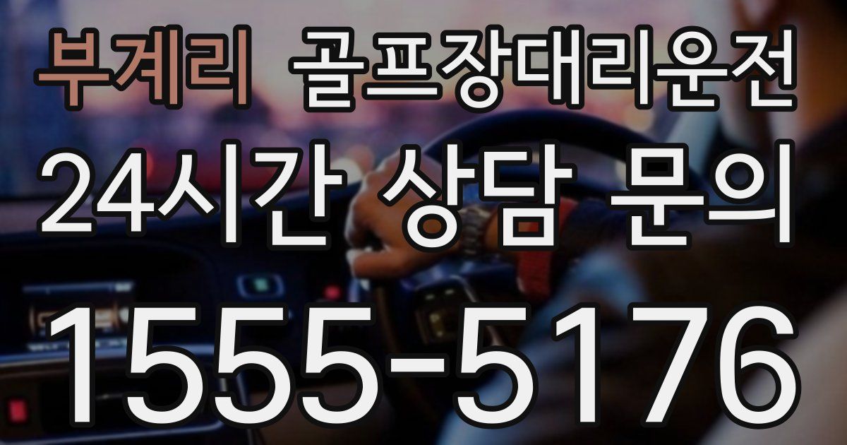 골프장대리운전 서비스