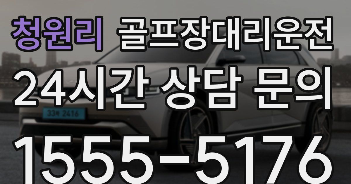 골프장대리운전 서비스