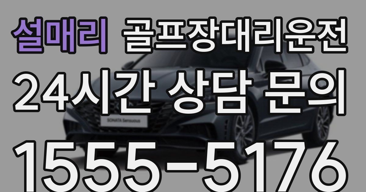 골프장대리운전 서비스