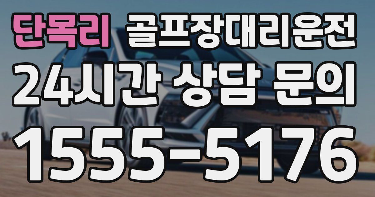 골프장대리운전 서비스