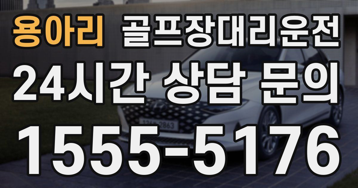 골프장대리운전 서비스