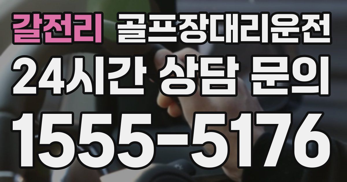 골프장대리운전 서비스
