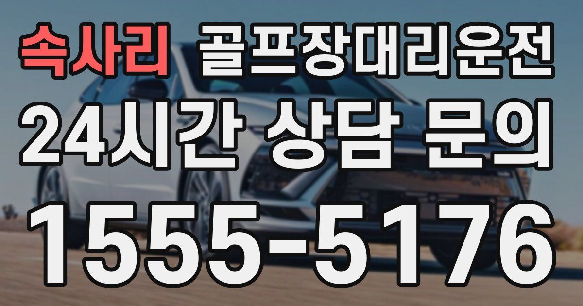 골프장대리운전 서비스