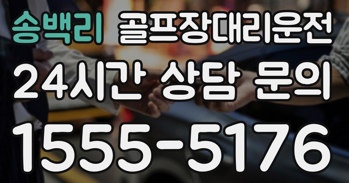 골프장대리운전 서비스